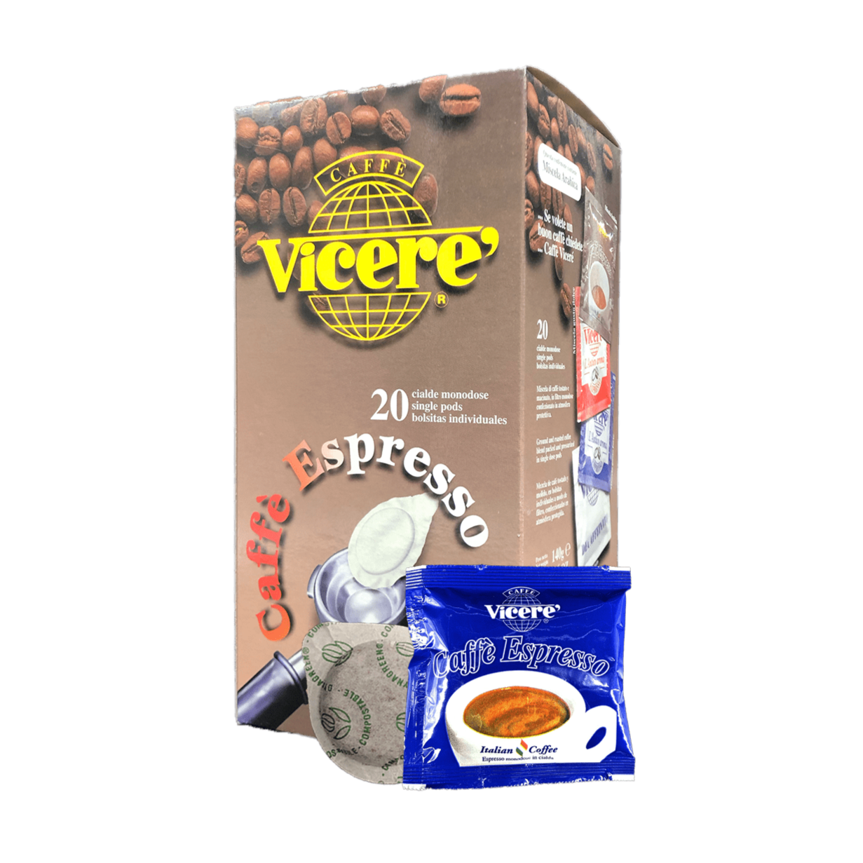 Cialde ESE 44mm Miscela Intenso - Caffè Vicerè