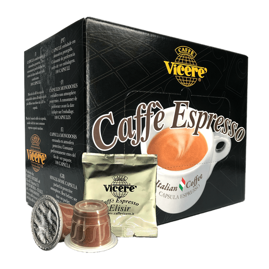 100 Capsule Compatibili Nespresso Miscela Elisir - Caffè Vicerè