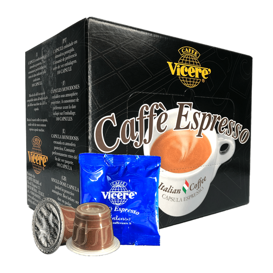 100 Capsule Compatibili Nespresso Miscela Intenso - Caffè Vicerè