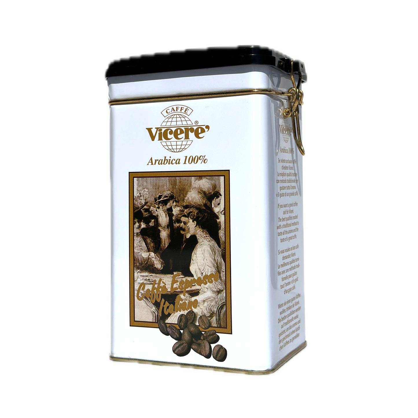 Barattolo salva aroma Miscela Arabica 100% confezione 500gr. - Caffè Vicerè