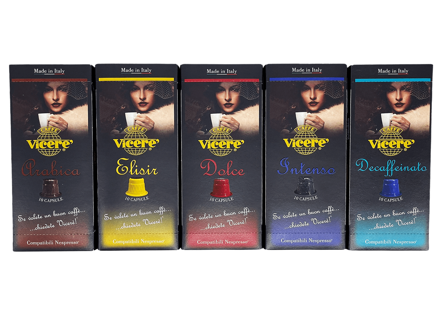 Kit degustazione compatibili Nespresso autoprotette - Caffè Vicerè
