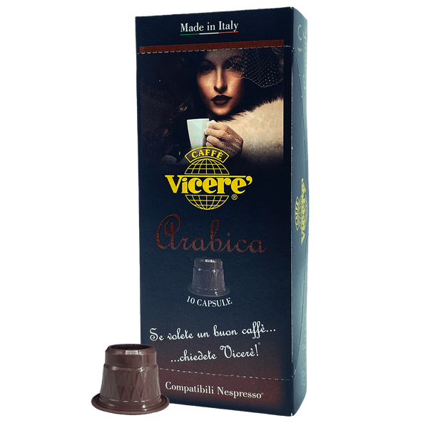 10 Capsule Compatibili Nespresso Miscela Arabica autoprotette - Caffè Vicerè