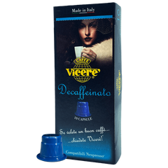 10 Capsule Compatibili Nespresso Decaffeinato autoprotette - Caffè Vicerè
