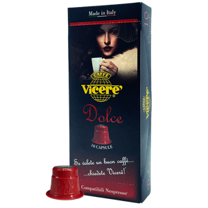 10 Capsule Compatibili Nespresso Miscela Dolce autoprotette - Caffè Vicerè