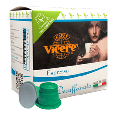 50 Capsule Compatibili Nespresso Decaffeinato Compostabili - Caffè Vicerè