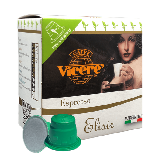 50 Compatible Nespresso Elixir Blend Compostable Capsules