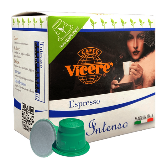50 Compatible Nespresso Intenso Blend Compostable Capsules