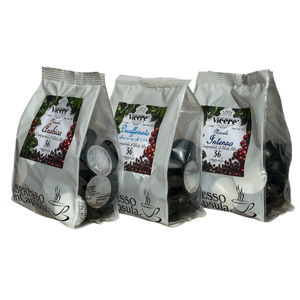 A Modo Mio compatible capsule tasting kit