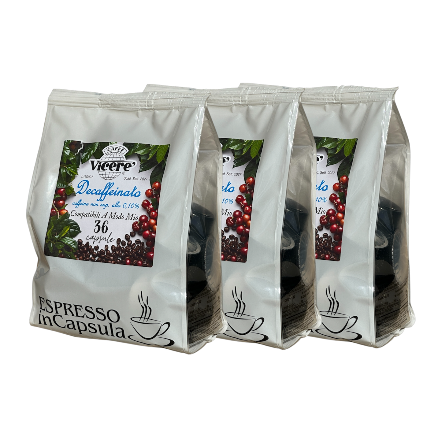 Capsule compatibili A Modo Mio Decaffeinato