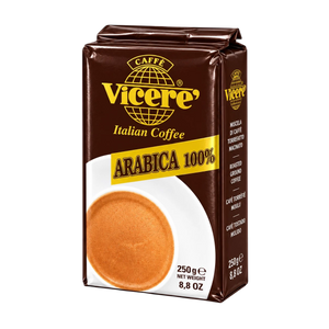 100% Arabica ground coffee, pack of 2x250g.